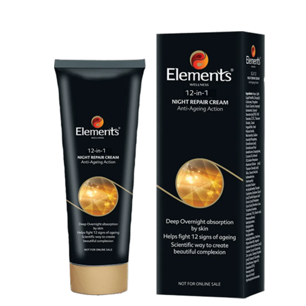 Elements Wellness 12 in 1 Night Repair Cream 25ml