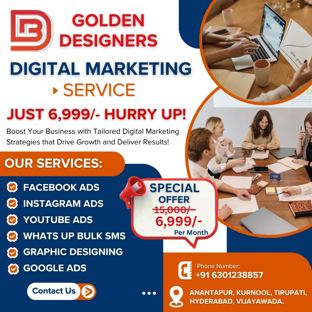 GOLDEN DIGITAL MARKETING SERIVICES 2025 గోల్డెన్ డిజిటల్ మార్కెటింగ్ సేవలు