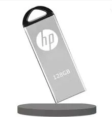 HP x220z 128 GB Pen Drive Compatible with Mobile, Laptop, Desktop Computer, Audio Player USB 2.0 Metal Case  (Silver)