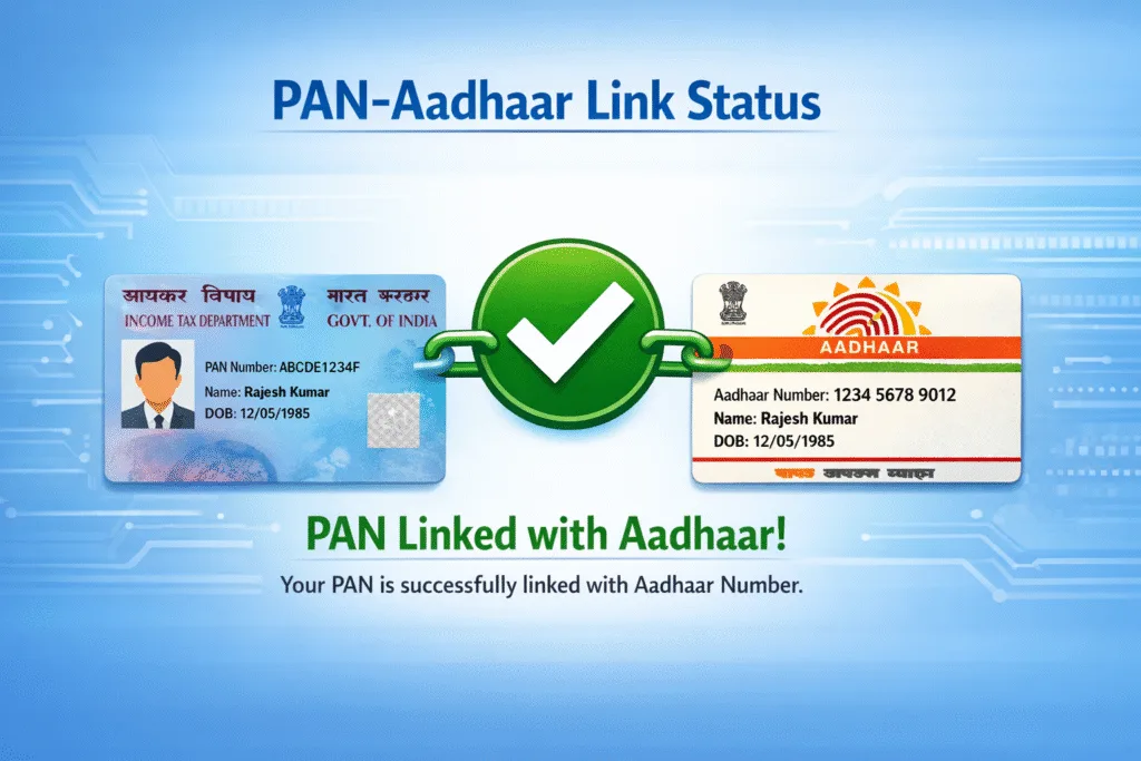 pan card aadhar card link status in telugu 