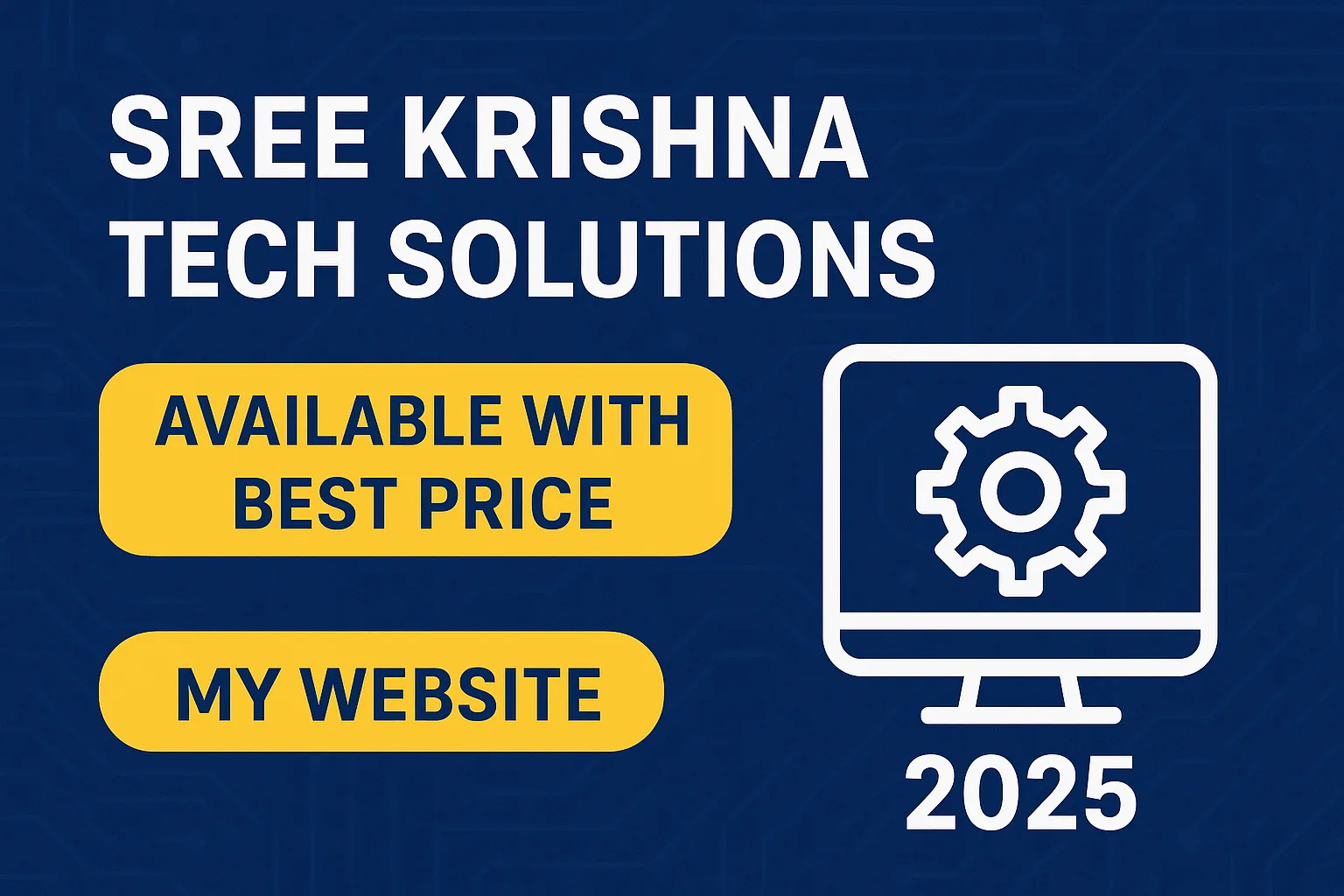 sree krishna tech solutions business promotion available with best price my website 2025