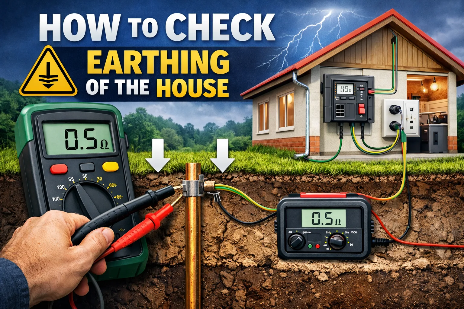 how to check earthing of the house 2025