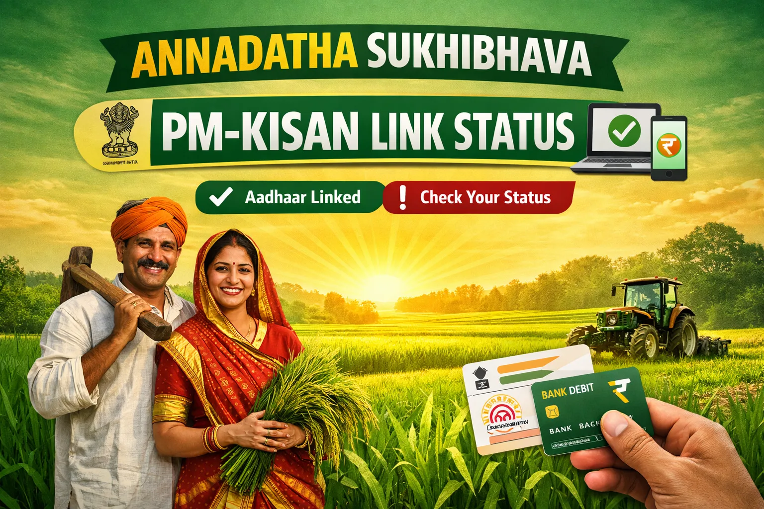 ANNADATHA SUKHIBHAVA -PM KISAN LINK STATUS