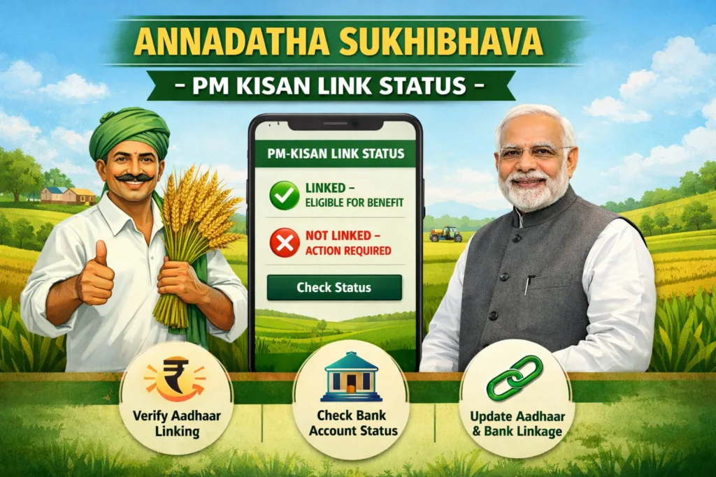 ANNADATHA SUKHIBHAVA -PM KISAN LINK STATUS 