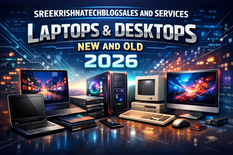SREEKRISHNATECHBLOGSALES AND SERVICES LAPTOPS AND DESKTOPS NEW AND OLD2026