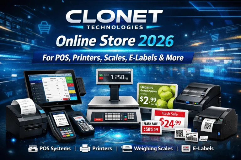 CLONET Technologies Online Store For POS, Printers, Scales, E-labels & More 2025 best price all indian business 2026