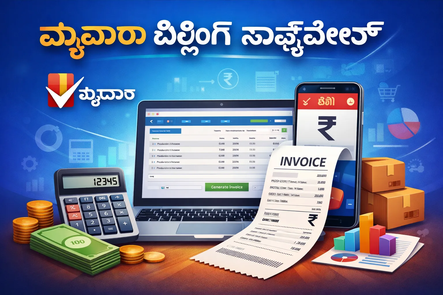 Vyapar billing software available best price download free trial 7 days all types of Indian Business Bangalore 2026