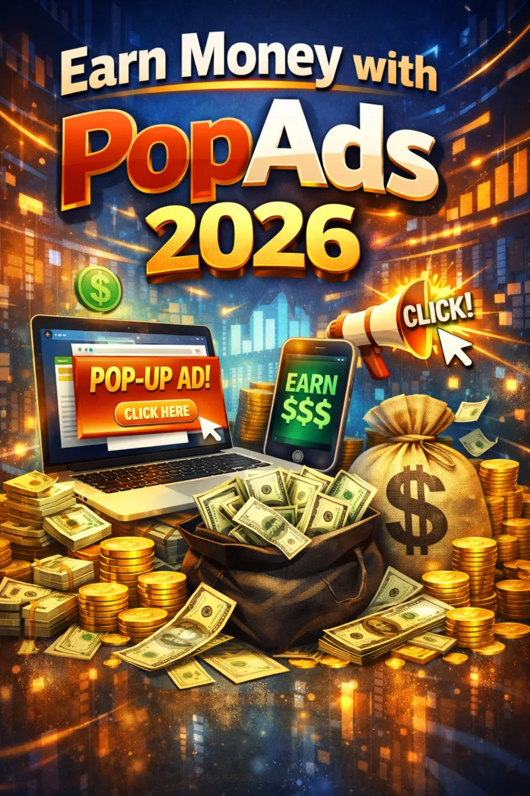 Earn Money with PopAds best ads for any website